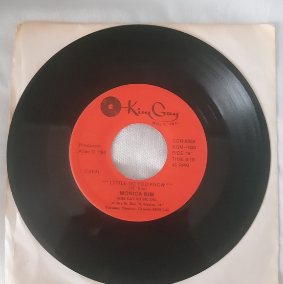 3/$25●Monica Kim●45 record●*As Is* - Picture 2 of 2